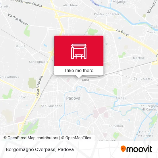 Borgomagno Overpass map