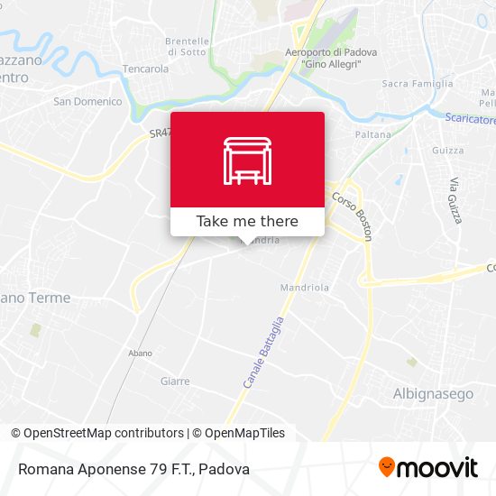 Romana Aponense 79 F.T. map