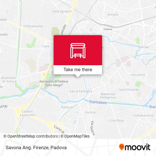 Savona Ang. Firenze map