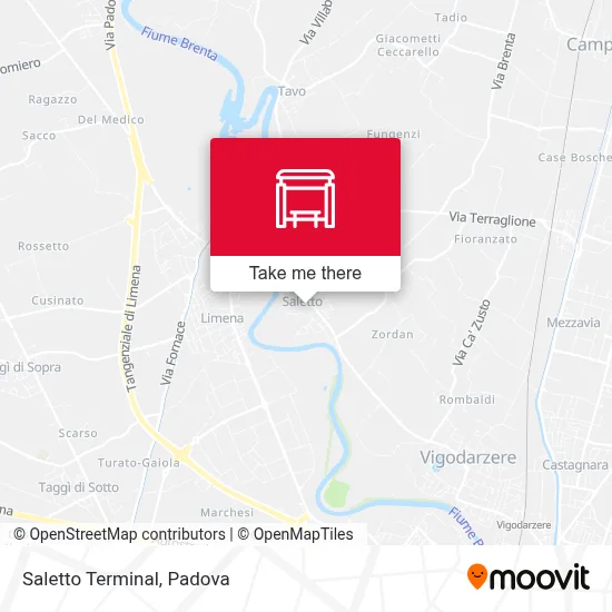 Saletto Terminal map