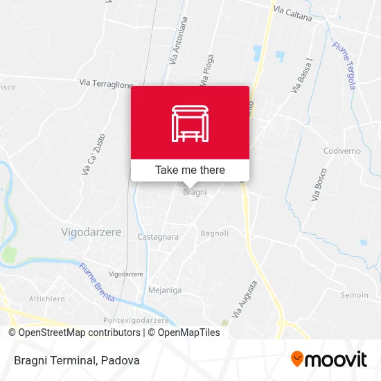 Bragni Terminal map