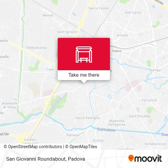 San Giovanni Roundabout map