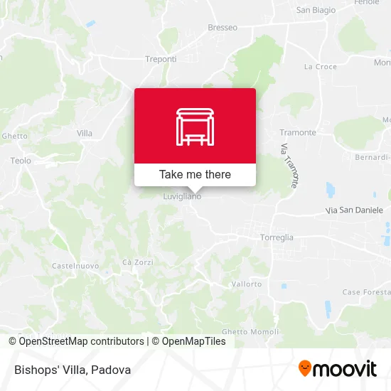 Bishops' Villa map
