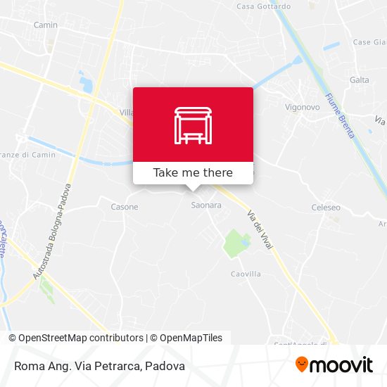 Roma Ang. Via Petrarca map