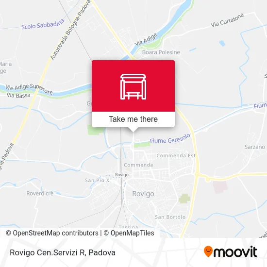 Rovigo Service Center R map
