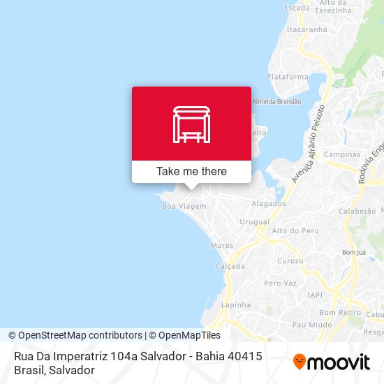 Mapa Rua Da Imperatriz 104a Salvador - Bahia 40415 Brasil