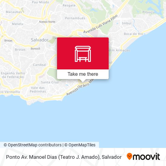 Mapa Ponto Av. Manoel Dias (Teatro J. Amado)