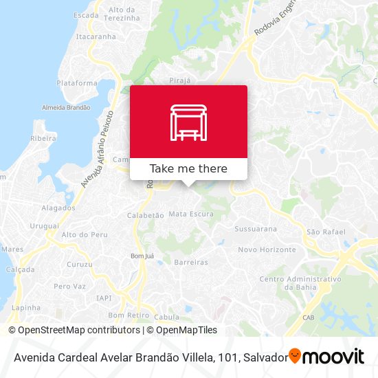 Avenida Cardeal Avelar Brandão Villela, 101 map