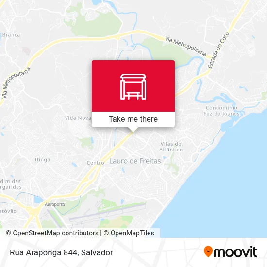 Rua Araponga 844 map