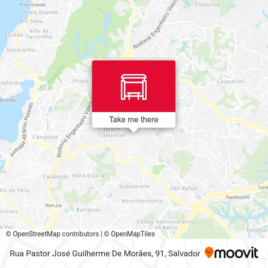 Rua Pastor José Guilherme De Morães, 91 map