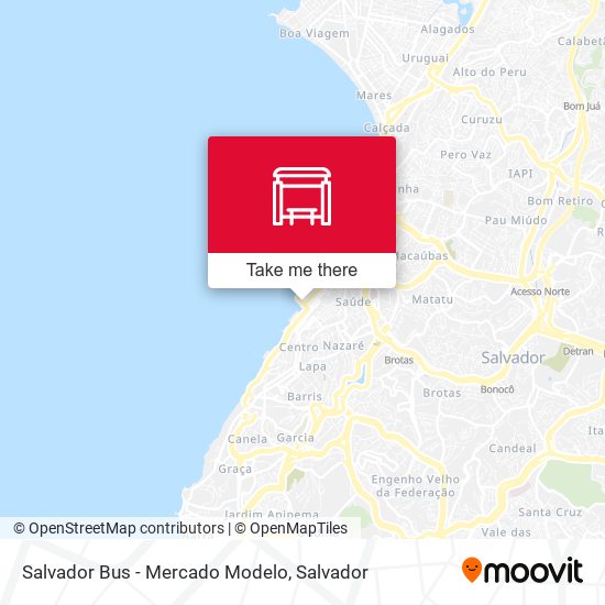 Mapa Salvador Bus - Mercado Modelo