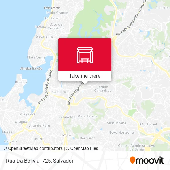 Rua Da Bolívia, 725 map