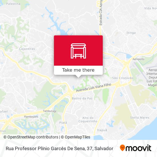 Mapa Rua Professor Plínio Garcês De Sena, 37