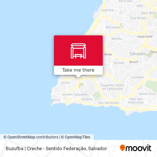 Buzufba | Creche - Sentido Federação map