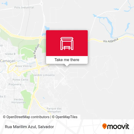 Rua Marilim Azul map
