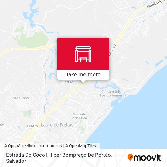 Mapa Estrada Do Côco | Hiper Bompreço De Portão