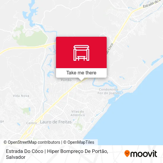 Estrada Do Côco | Hiper Bompreço De Portão map