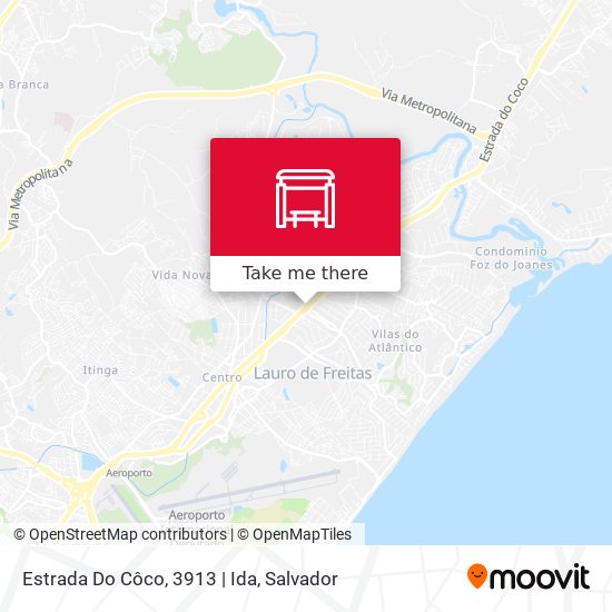 Mapa Estrada Do Côco, 3913 | Ida
