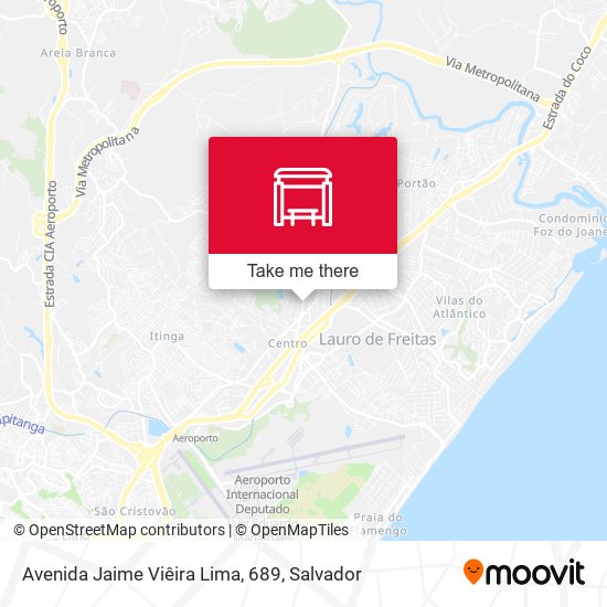 Mapa Avenida Jaime Viêira Lima, 689