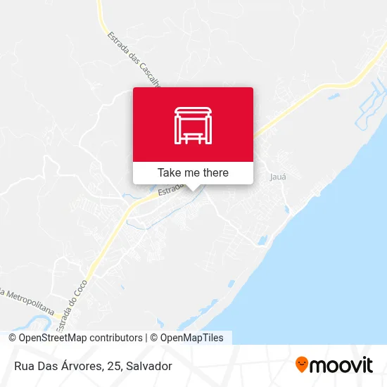 Rua Das Árvores, 25 map