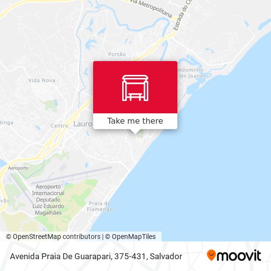 Mapa Avenida Praia De Guarapari, 375-431