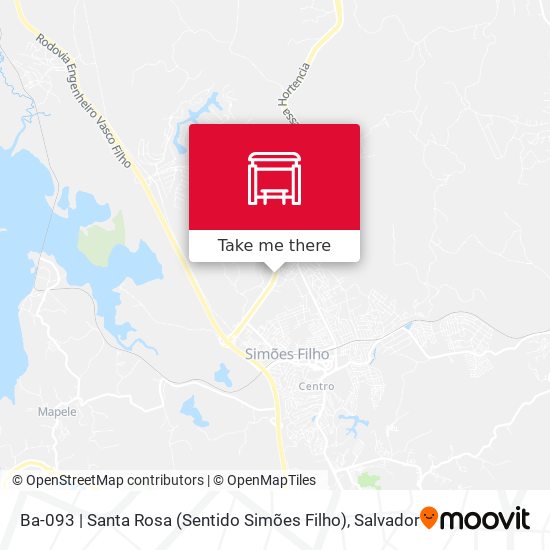 Ba-093 | Santa Rosa (Sentido Simões Filho) map