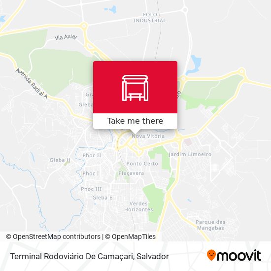 Terminal Rodoviário De Camaçari map