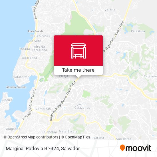 Mapa Marginal Rodovia Br-324