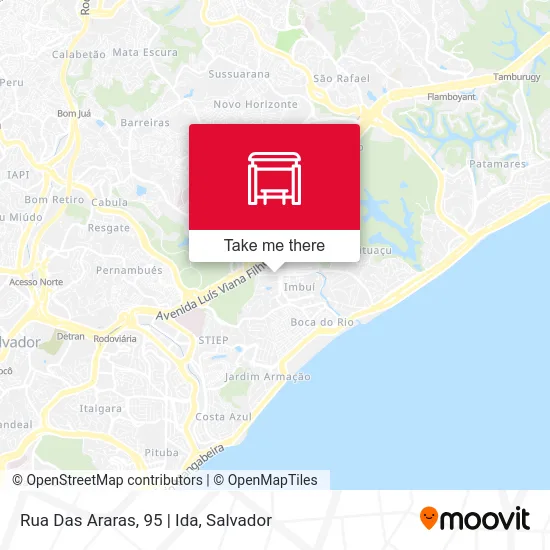 Rua Das Araras, 95 | Ida map