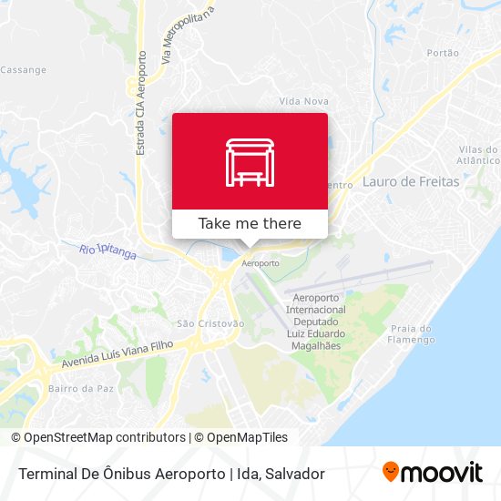 Mapa Terminal De Ônibus Aeroporto | Ida
