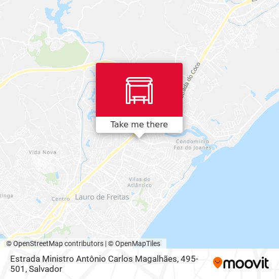 Estrada Ministro Antônio Carlos Magalhães, 495-501 map