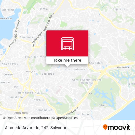 Alameda Arvoredo, 242 map