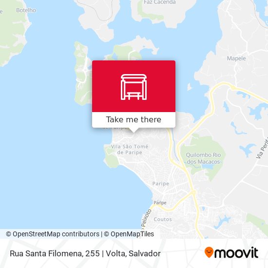 Mapa Rua Santa Filomena, 255 | Volta