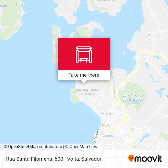 Rua Santa Filomena, 600 | Volta map