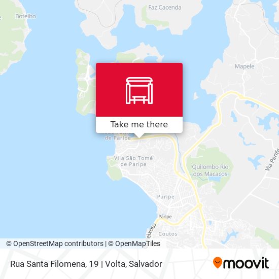 Mapa Rua Santa Filomena, 19 | Volta