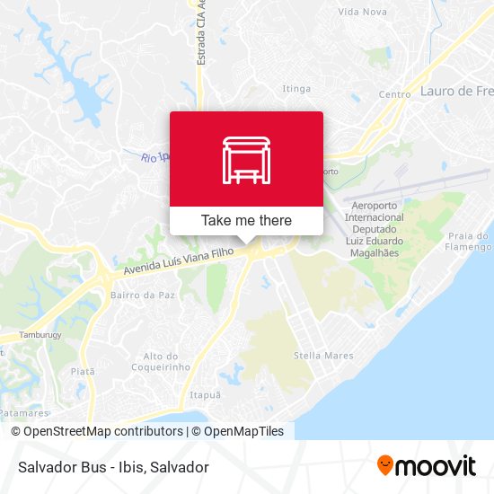 Salvador Bus - Ibis map