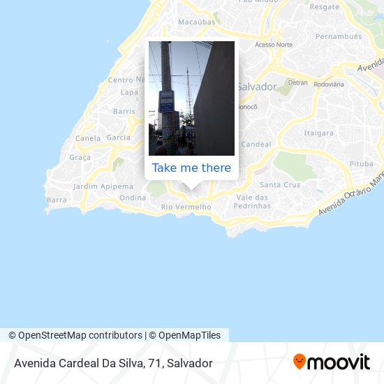 Mapa Avenida Cardeal Da Silva, 71