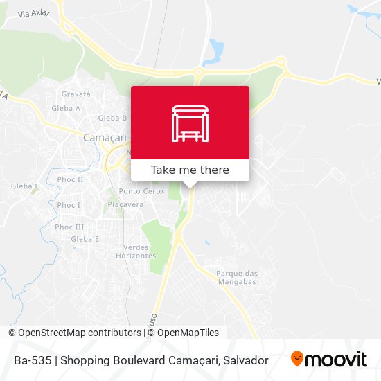 Mapa Ba-535 | Shopping Boulevard Camaçari