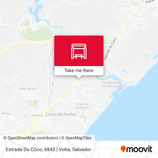 Estrada Do Côco, 6843 | Volta map
