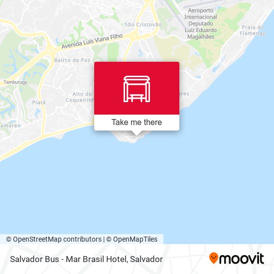 Salvador Bus - Mar Brasil Hotel map