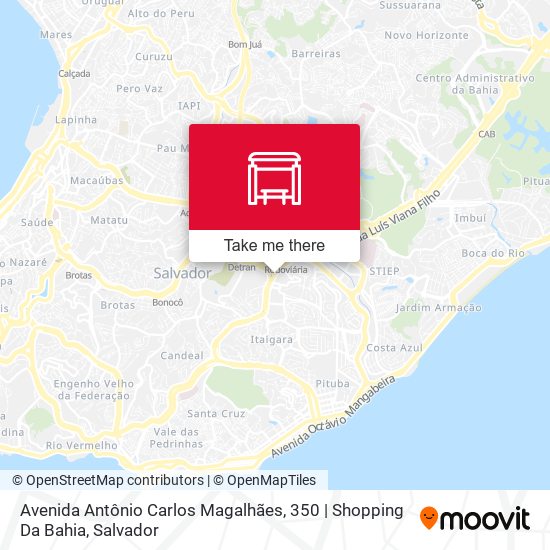 Mapa Avenida Antônio Carlos Magalhães, 350 | Shopping Da Bahia