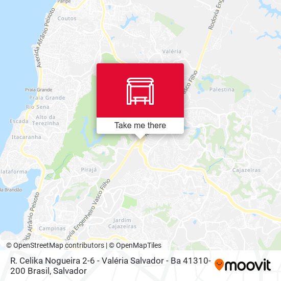 R. Celika Nogueira 2-6 - Valéria Salvador - Ba 41310-200 Brasil map