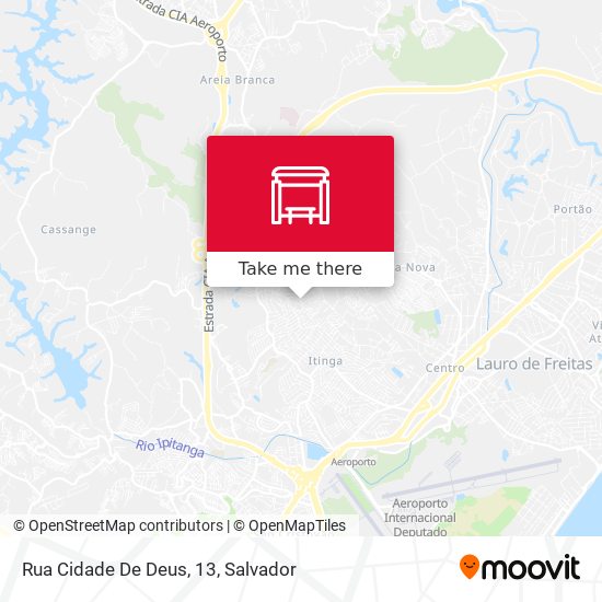 Mapa Rua Cidade De Deus, 13