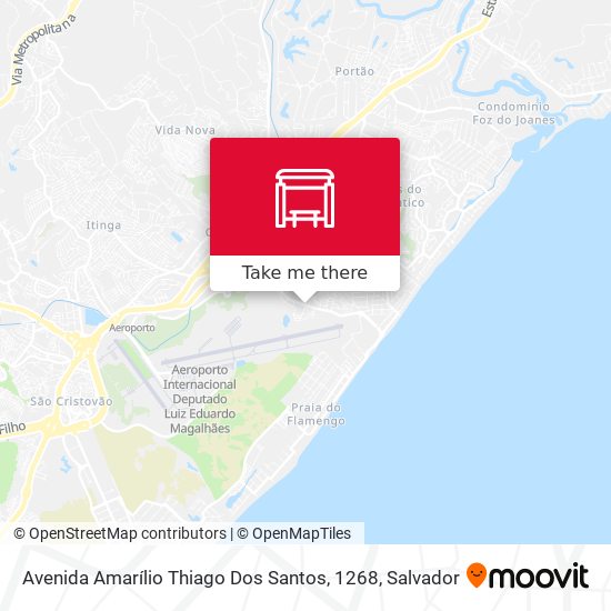 Mapa Avenida Amarílio Thiago Dos Santos, 1268