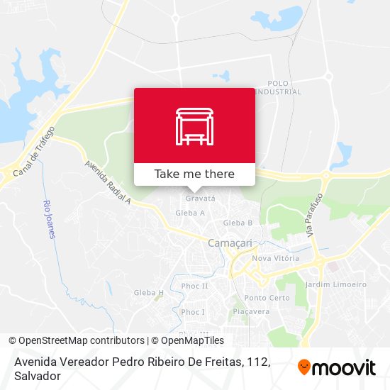 Mapa Avenida Vereador Pedro Ribeiro De Freitas, 112