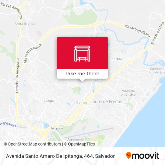 Mapa Avenida Santo Amaro De Ipitanga, 464