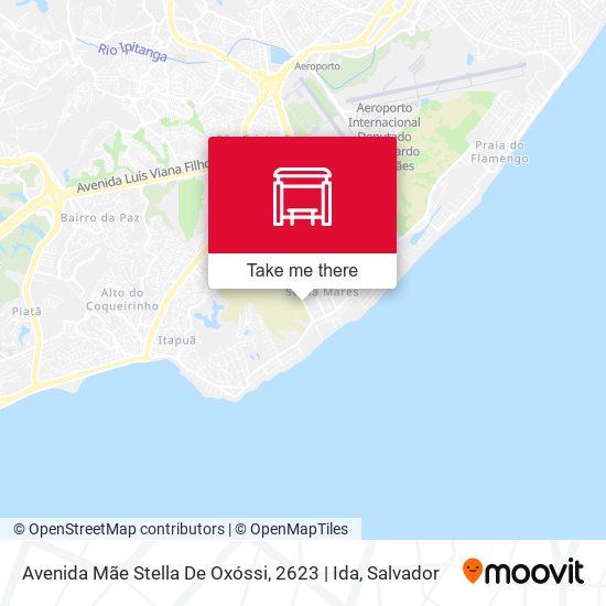 Mapa Avenida Mãe Stella De Oxóssi, 2623 | Ida