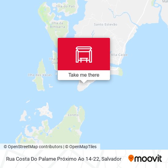 Mapa Rua Costa Do Palame Próximo Ao 14-22