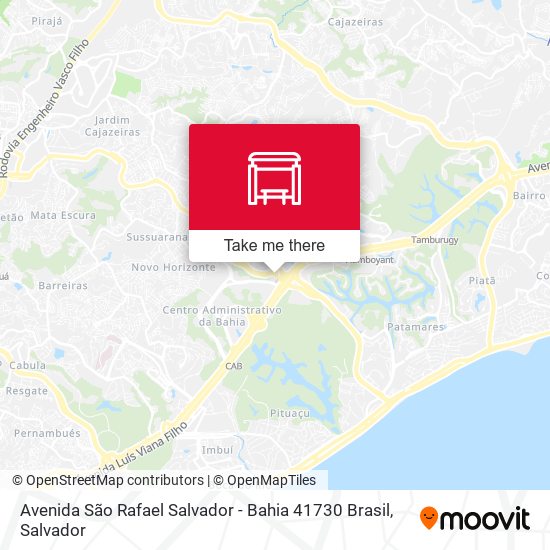 Mapa Avenida São Rafael Salvador - Bahia 41730 Brasil