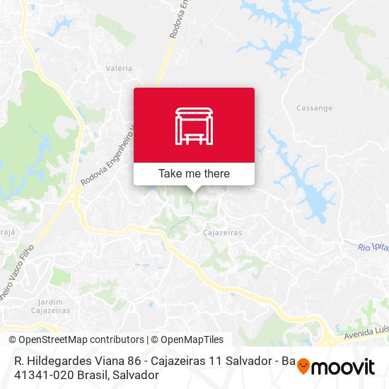 Mapa R. Hildegardes Viana 86 - Cajazeiras 11 Salvador - Ba 41341-020 Brasil